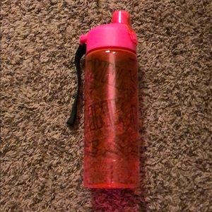 Pink water bottle